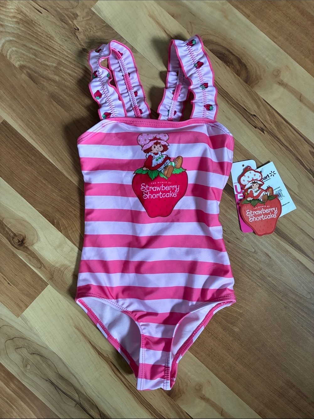 The World Of Strawberry Shortcake One Piece Swimsuit - Girls Size XS (4/5)